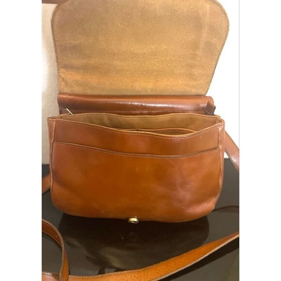 Patricia Nash Saddle Crossbody Leather Bag  London Heritage Collection Brown - Picture 10 of 15